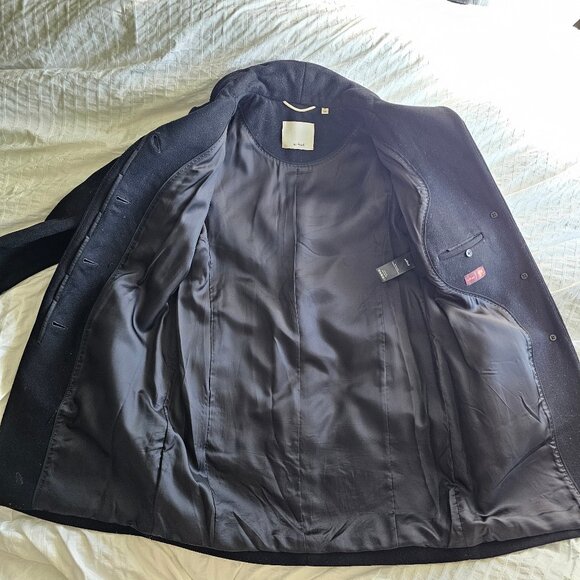 Aritzia Wilfred Cocoon Wool Coat - 2018 - Dark Charcoal - Sz XS - Picture 3 of 16